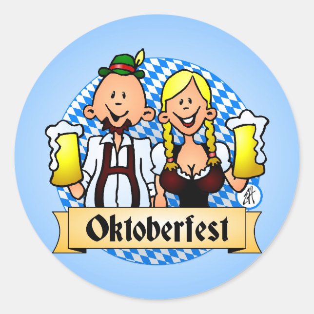 Sticker Rond Oktoberfest (Devant)