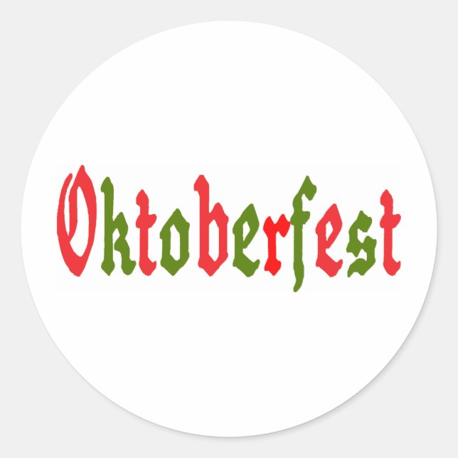 Sticker Rond Oktoberfest (Devant)