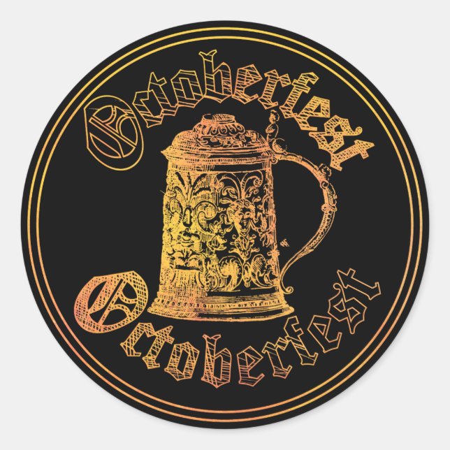 Sticker Rond Oktoberfest (Devant)