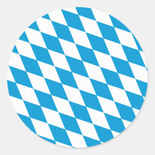 Sticker Rond Oktoberfest, Bayern Colors