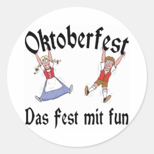 Sticker Rond Oktoberfest Das Fest Mit Fun