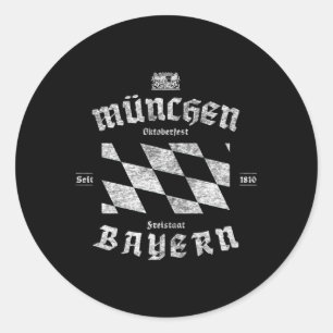 Sticker Rond Oktoberfest Deutschland Ger Beer Festival