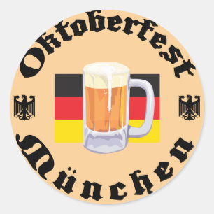 Sticker Rond Oktoberfest Munchen