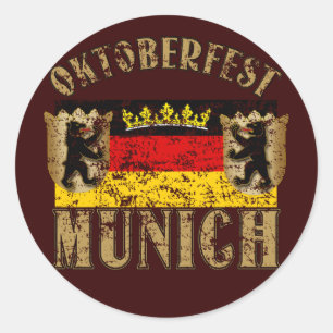 Sticker Rond Oktoberfest Munich désobligeant
