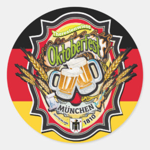 STICKER ROND OKTOBERFEST MUNICH DEUTSCHLAND