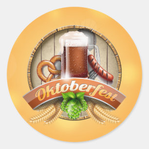 Sticker Rond Oktoberfest Octoberfest