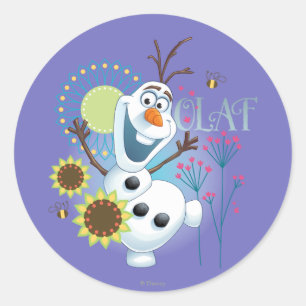 Sticker Rond Olaf   C'est un jour parfait
