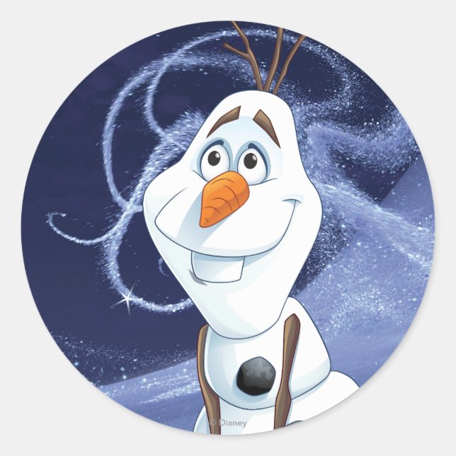 Sticker Rond Olaf | Petit héros Cool (Devant)