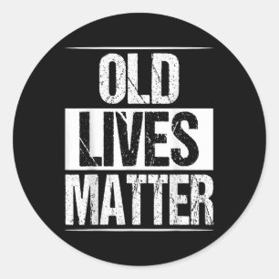 Sticker Rond Old Lives 40th 50th 60th Birthday Dons Pour Les Ho