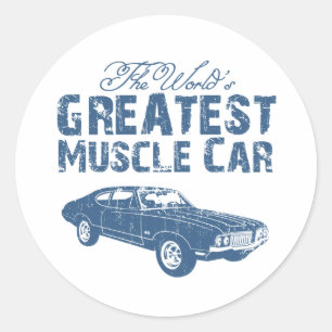 Sticker Rond Oldsmobile 442 1970