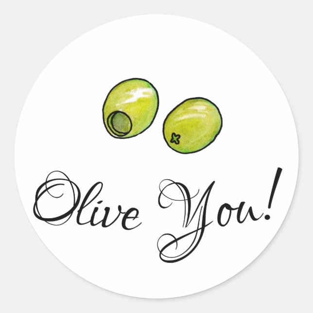 Sticker Rond Olive (Devant)