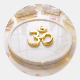 STICKER ROND OM - BOUDDHISME ZEN