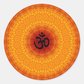 Sticker Rond Om Mandala Design
