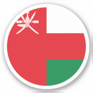 Sticker rond Oman
