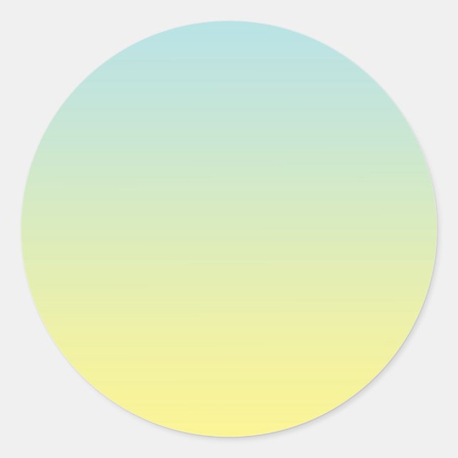 Sticker Rond Ombre bleu et jaune (Devant)