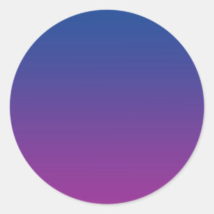Sticker Rond Ombre bleu foncé et violet