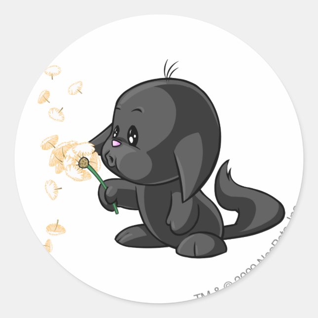 Sticker Rond Ombre de Kacheek (Devant)