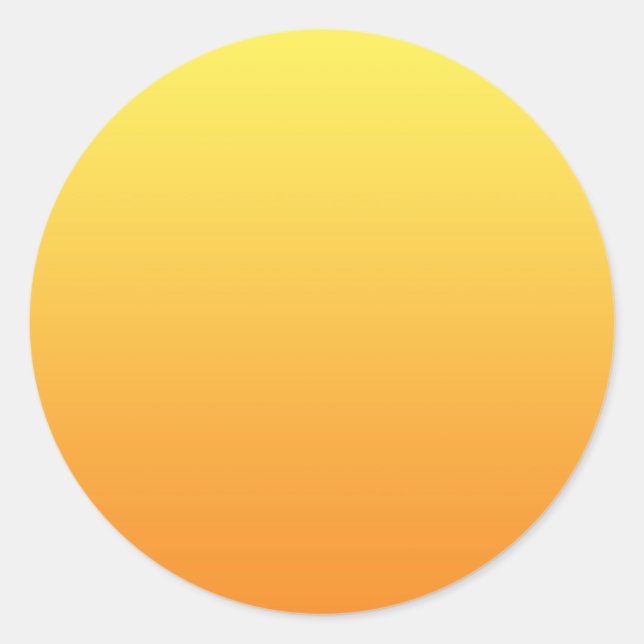 Sticker Rond Ombre jaune et orange (Devant)