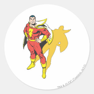 Sticker Rond Ombre SHAZAM