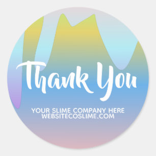 Sticker Rond Ombre Slime Entreprise de Marque Commerciale