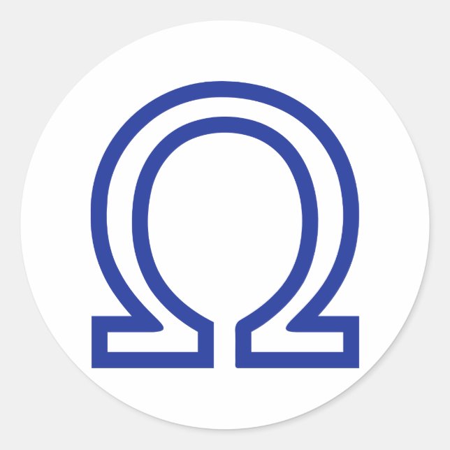 Sticker Rond Oméga (Devant)