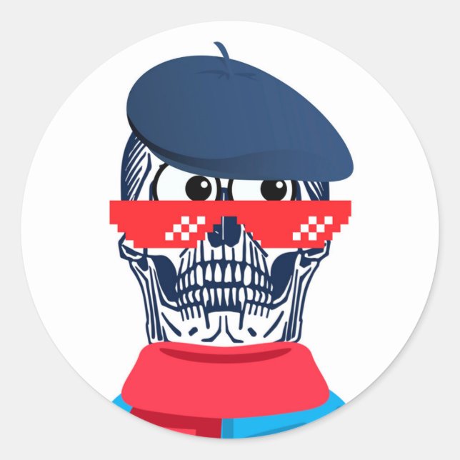 STICKER ROND OMG CALAVERA (Devant)