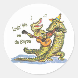 Sticker Rond On da Bayou