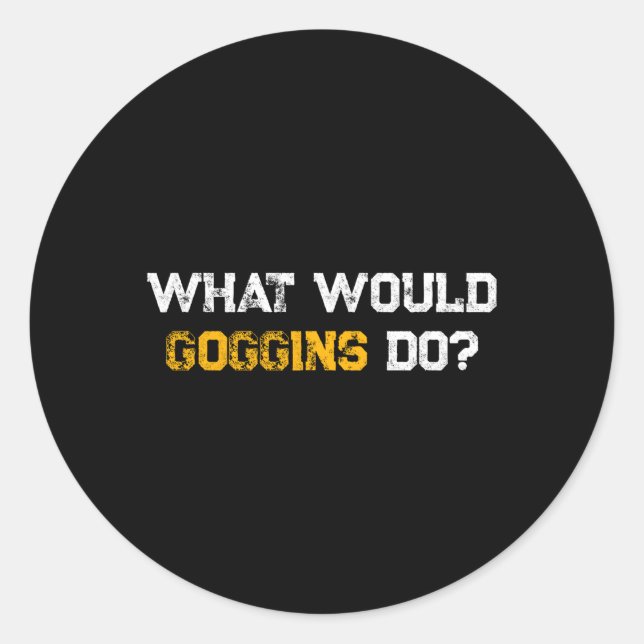 Sticker Rond On ferait des goggings (Devant)