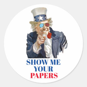 Sticker Rond Oncle Scam