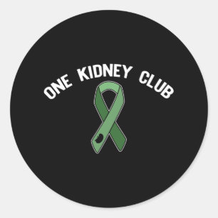 Sticker Rond One Kidney Club Me Demandez Comment Rejoindre Orga