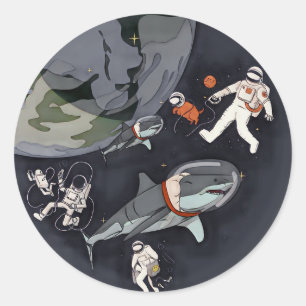 Sticker Rond One Planet One Chance - Jour des terres (Texture d