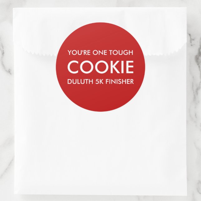 Sticker Rond One Tough Cookie (Sac)