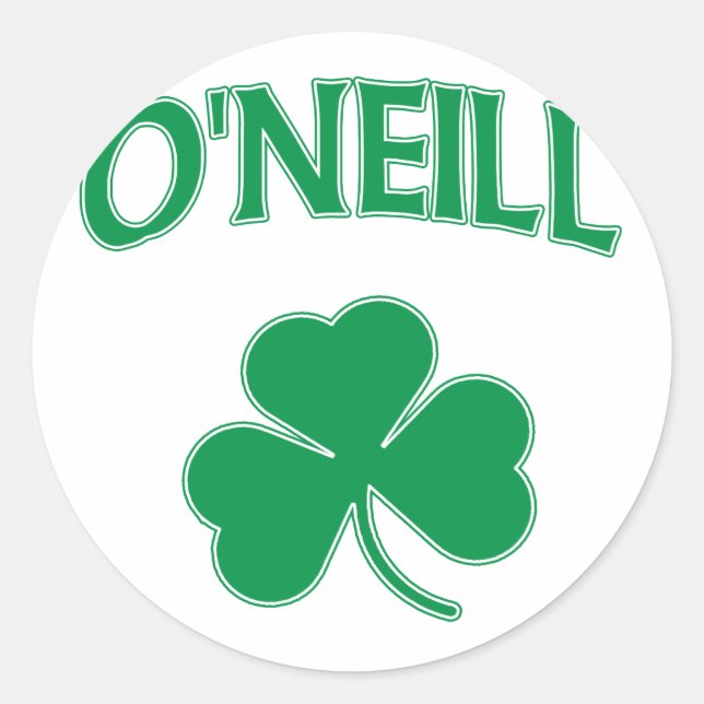 Sticker Rond O'Neill Irish (Devant)