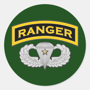 Sticker Rond Onglet Ranger & Jump Wings - Combat