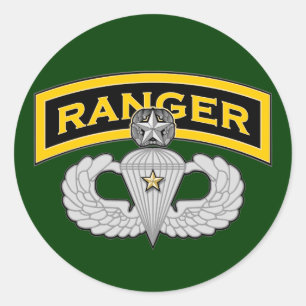 Sticker Rond Onglet Ranger & Master Jump Wings - Combat