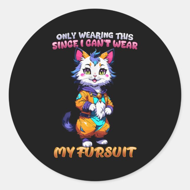 Sticker Rond Only Wearing This Since I Can't Wear My Fursuit I  (Devant)