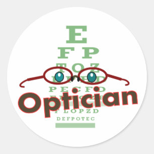 Sticker Rond Opticien—Cadeaux de l'oeil
