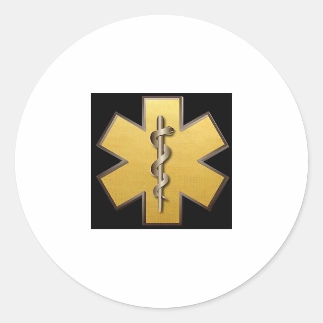 Sticker Rond or et argent (Devant)