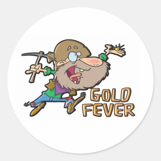 STICKER ROND OR FEVER (Devant)