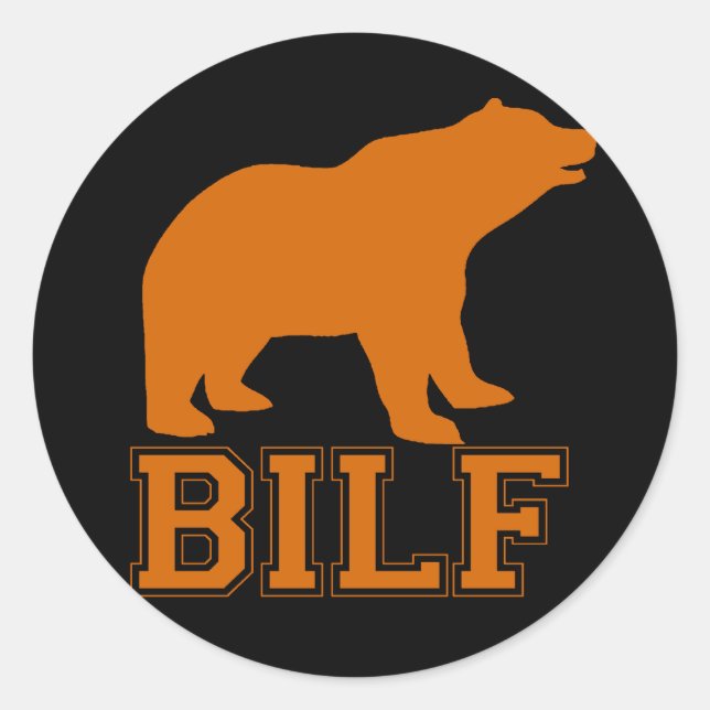 STICKER ROND ORANGE BILF (Devant)