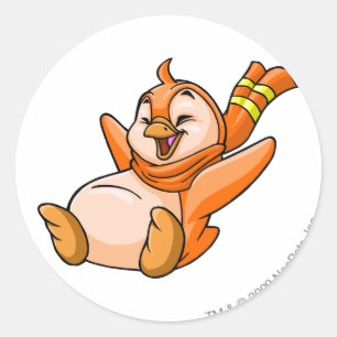 Sticker Rond Orange de Bruce