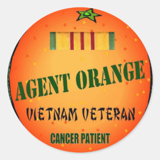 STICKER ROND ORANGE DE L'AGENT