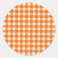 Orange En vichy Motif