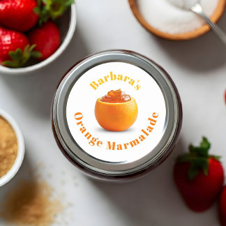 Sticker Rond Orange Marmalade