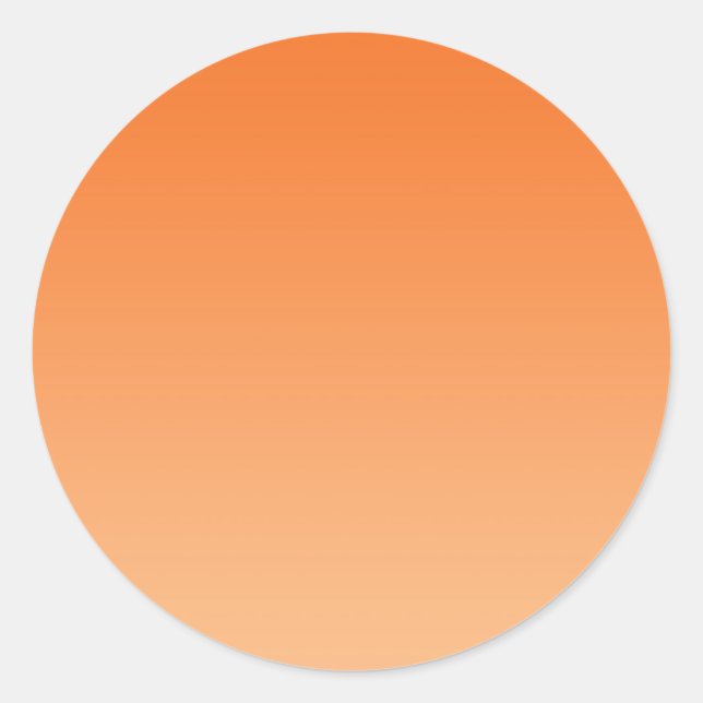 Sticker Rond Orange Ombre (Devant)