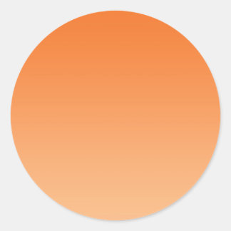 Sticker Rond Orange Ombre