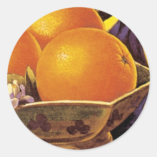 Sticker Rond Oranges de Haute Ball California