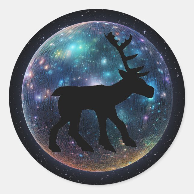 Sticker Rond Orb de l'espace de stade Pictish (Devant)