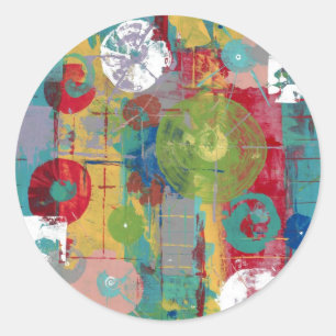 Sticker Rond Orbital atomique