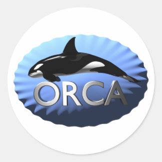 Sticker Rond Orca